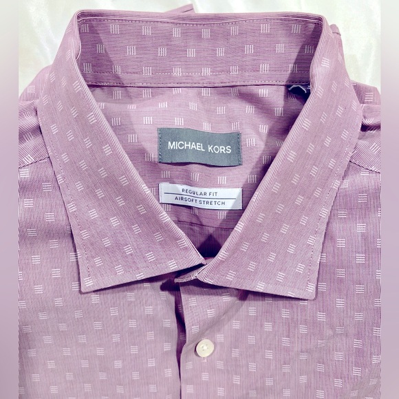 Polo Shirt Michael Kors Shirts Purple Michael Kors Men's Airsoft Solid Dress  Shirt Pink, Lebanon Ubuy